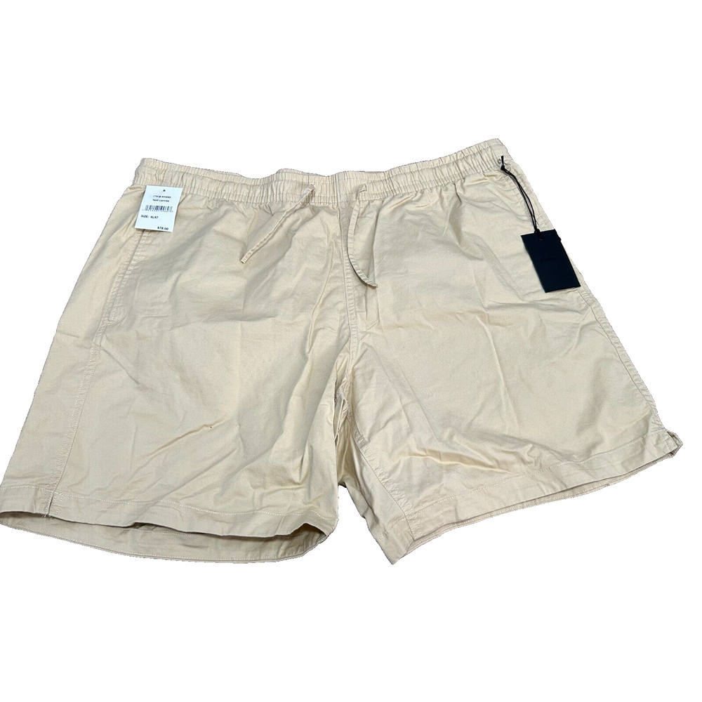 NWT Bonobos Men's Beige Tent Canvas 7" Inseam Drawstring Pockets‎ Shorts Size XL